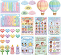 Seven laminated calming corner posters for kids with QR codes for narrated audio lessons.