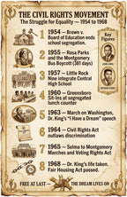 14 laminated civics posters with QR codes for audio lessons covering U.S. government and history — view 5