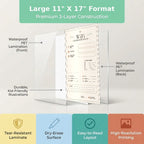 Five laminated WiFi information posters with QR codes for narrated audio lessons — view 3