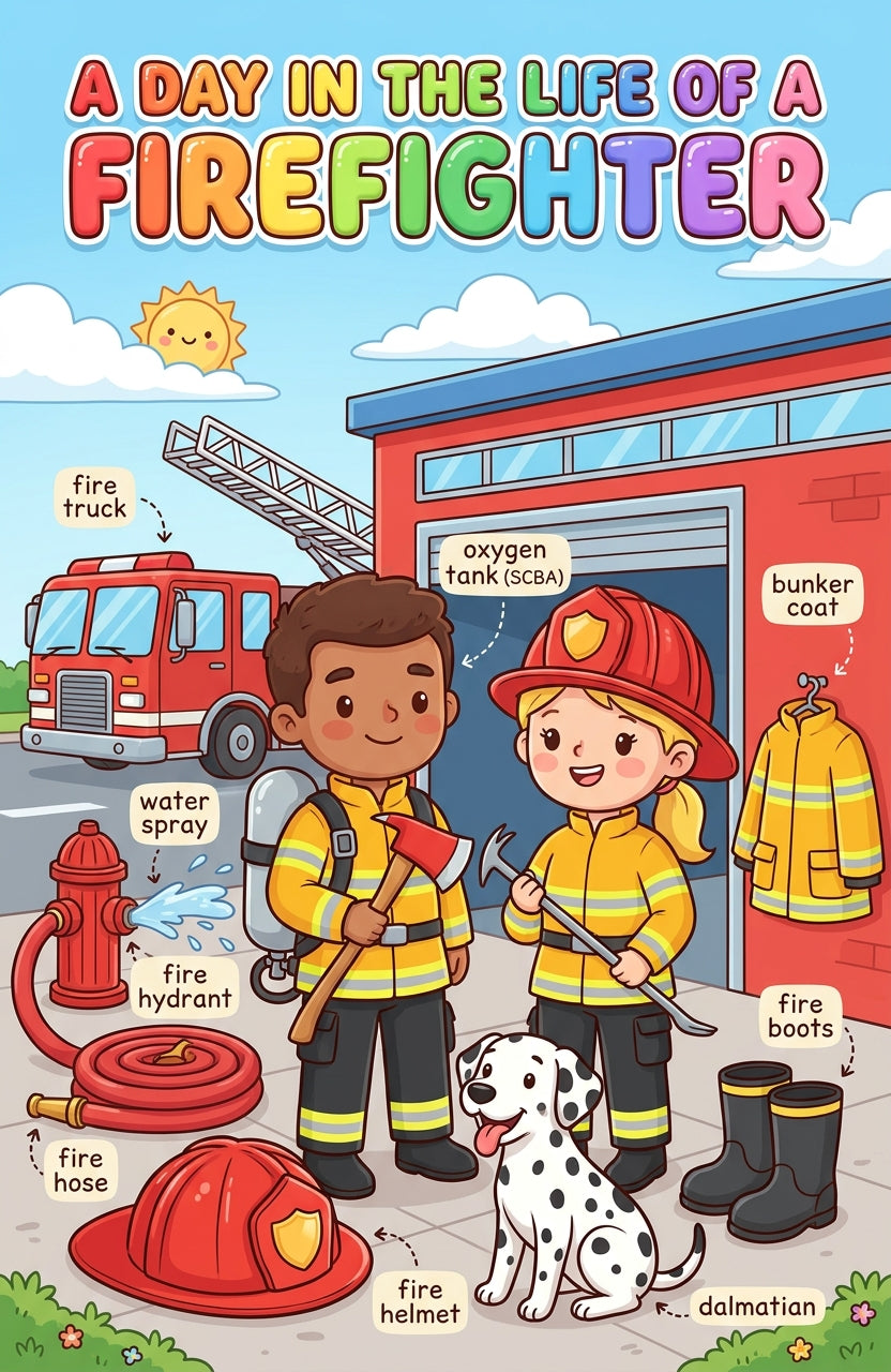 Six laminated community helpers posters with QR codes for narrated audio lessons — view 4