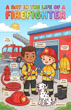 Six laminated community helpers posters with QR codes for narrated audio lessons — view 4