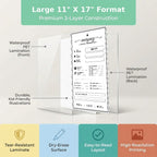 Five laminated emergency contact information posters with QR codes for narrated audio lessons — view 3