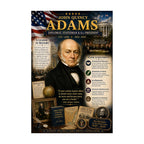 Set of laminated U.S. presidents binder posters with QR codes for narrated audio lessons — view 9