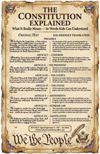 14 laminated civics posters with QR codes for audio lessons covering U.S. government and history — view 6