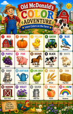 Four laminated educational posters for kids: farm alphabet, farm colors, farm words, numbers 1-20, and ocean ABC — view 4