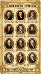 Four laminated Constitution posters with QR codes for narrated audio lessons — view 5