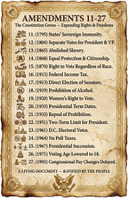 14 laminated civics posters with QR codes for audio lessons covering U.S. government and history — view 2