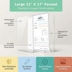 Dry-Erase WiFi Password Sign - Laminated Fill-In Poster, Kids Classroom - 11 X 17