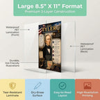 John Tyler Poster, 10th U.S. President, 8.5x11 Laminated Learning Chart