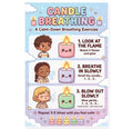 JELLY BEAN GENIUS Look at the Flame Breathing Poster for Kids – Deep Breathing & Emotional Awareness Visual for Classroom &