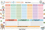 JELLY BEAN GENIUS 101 Foods Before 1 Poster – Laminated Dry Erase Baby Food Tracker & Weekly Meal Planner | Baby Led