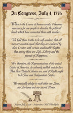 JELLY BEAN GENIUS Declaration of Independence Binder Sheets (2 Pack) - Two-Sided 8.5x11 Laminated - Signers, Summary