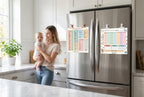 JELLY BEAN GENIUS 101 Foods Before 1 Poster – Laminated Dry Erase Baby Food Tracker & Weekly Meal Planner | Baby Led