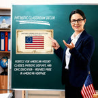 JELLY BEAN GENIUS Constitution Poster Set (4 Pack) - Framers, Summary, Flag, Article I - Laminated 11x17 - US History Classroom Bundle - Educational Wall Art