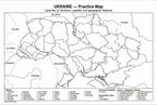 Ukraine Map Poster for Kids - Educational Geography Wall Art with 27 Oblasts, Capitals & Major Cities - Laminated