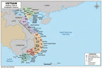 Vietnam Map Poster for Kids - Educational Geography Wall Art with 63 Provinces, Capitals & Major Cities - Laminated
