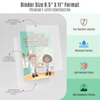 JELLY BEAN GENIUS Doctor and Nurse Mini Poster for Kids – Laminated Double-Sided Community Helpers Career Chart | 8.5x11