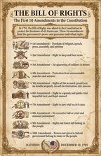 JELLY BEAN GENIUS Bill of Rights Poster Set (4 Pack) - Champions, Summary, Categories, Document - Laminated 11x17