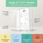 Five laminated WiFi information posters with QR codes for narrated audio lessons. — view 3