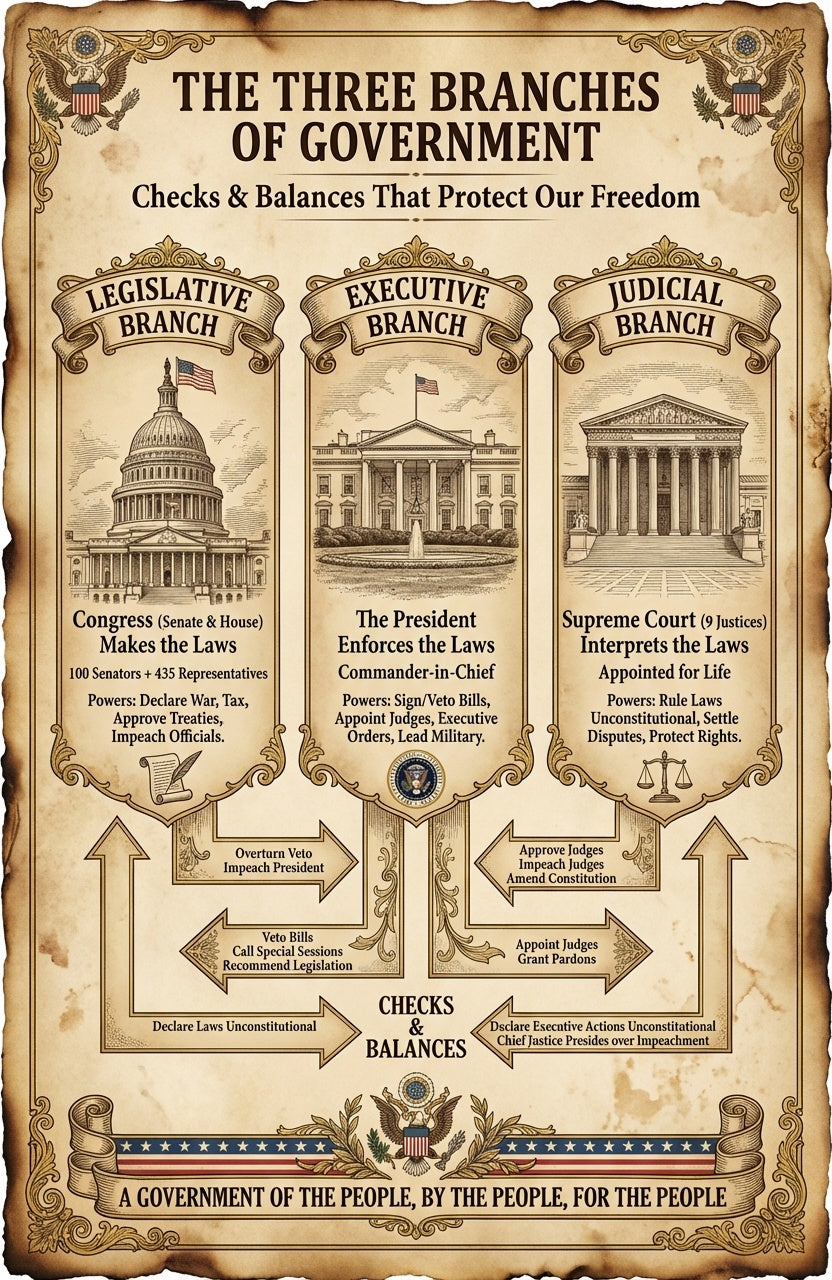14 laminated civics posters with QR codes for audio lessons covering U.S. government and history — view 4