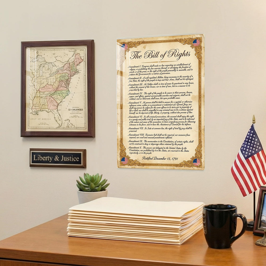 JELLY BEAN GENIUS Bill of Rights Original Document Poster - Historic Text Replica - Laminated 11x17 - Founding Documents