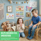 JELLY BEAN GENIUS Emotional Awareness Poster for Kids – Social Emotional Learning Visual for Classroom & Home Calm Down