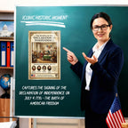 JELLY BEAN GENIUS Signing of the Declaration of Independence Poster - Historic Scene July 4 1776 - Laminated 11x17