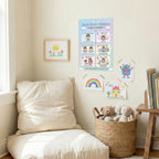 JELLY BEAN GENIUS 6 Ways to Feel Better Calming Poster for Kids – Coping Skills & Emotional Awareness Visual for Classroom