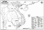 Vietnam Map Poster for Kids - Educational Geography Wall Art with 63 Provinces, Capitals & Major Cities - Laminated