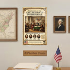 JELLY BEAN GENIUS Signing of the Declaration of Independence Poster - Historic Scene July 4 1776 - Laminated 11x17