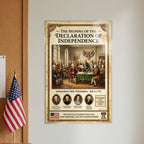 JELLY BEAN GENIUS Signing of the Declaration of Independence Poster - Historic Scene July 4 1776 - Laminated 11x17
