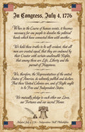 JELLY BEAN GENIUS Declaration of Independence Original Document Poster - Historic Text Replica - Laminated 11x17 - Founding