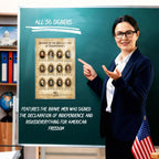 JELLY BEAN GENIUS Signers of the Declaration of Independence Poster – Influential 12 Signers – US History Classroom Chart –