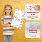 Taiwan Map Poster for Kids - Educational Geography Wall Art with 22 Divisions, Capitals & Major Cities - Laminated