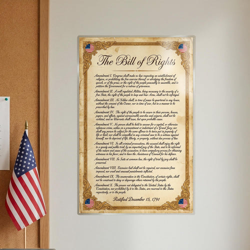 JELLY BEAN GENIUS Bill of Rights Original Document Poster - Historic Text Replica - Laminated 11x17 - Founding Documents