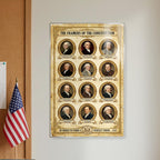 JELLY BEAN GENIUS Framers of the Constitution Poster - Founding Fathers Educational Wall Art - Laminated 11x17 - US History