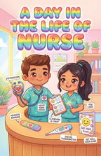 JELLY BEAN GENIUS Doctor and Nurse Poster for Kids – Laminated Double-Sided Community Helpers Career Wall Art & Educational