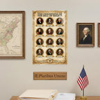 JELLY BEAN GENIUS Champions of the Bill of Rights Poster - Founding Fathers Who Fought for Freedom - Laminated 11x17 - US