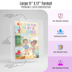 JELLY BEAN GENIUS Teacher and Scientist Poster for Kids – Laminated Double-Sided Community Helpers Career Wall Art &