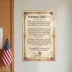 JELLY BEAN GENIUS Declaration of Independence Original Document Poster - Historic Text Replica - Laminated 11x17 - Founding