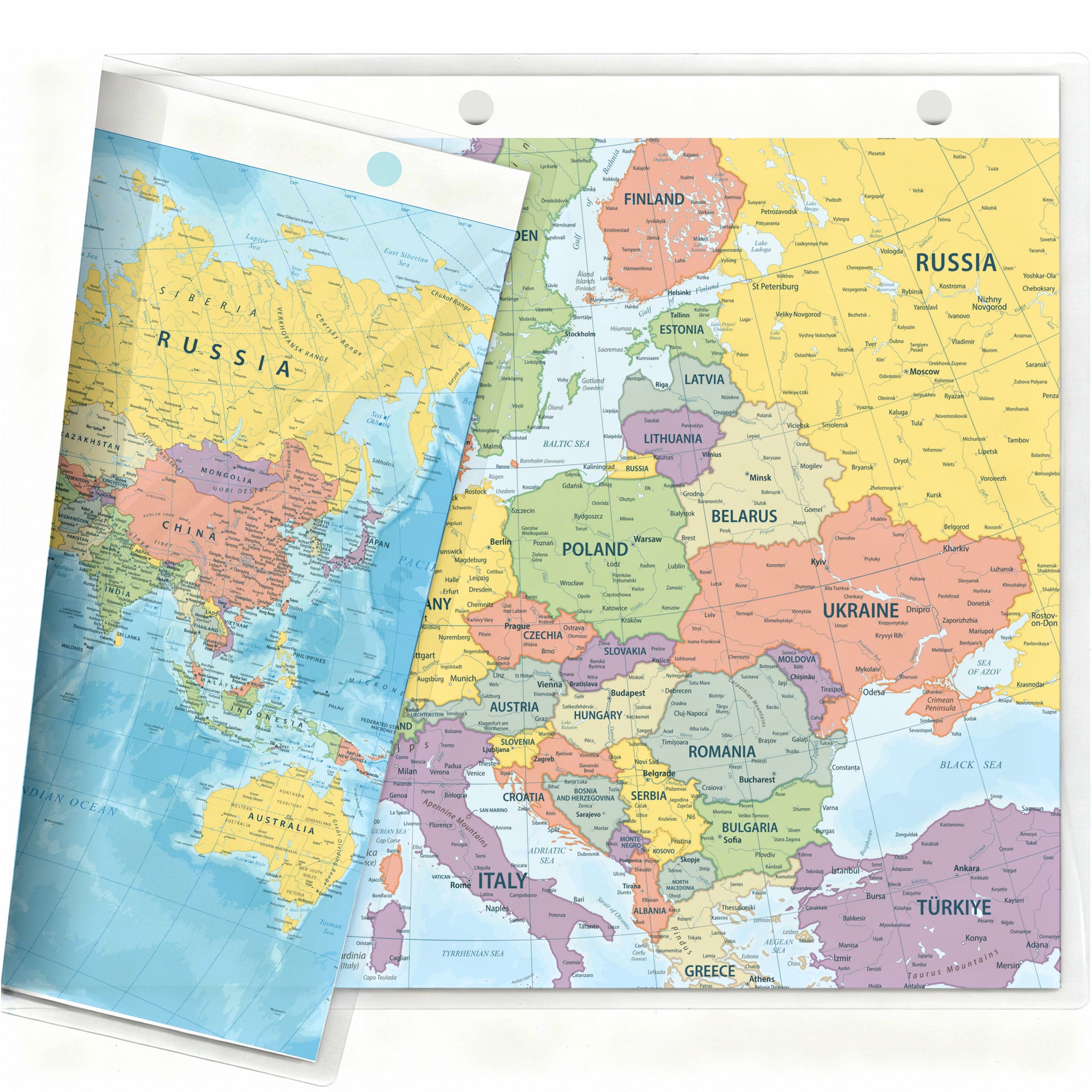 Map of Europe with countries labeled on a white background