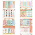 JELLY BEAN GENIUS Baby Feeding Poster Set (4 Pack) – 101 Foods Before 1, Food Introduction, Mealtime Routine & Sign