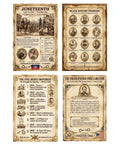 JELLY BEAN GENIUS Black History Posters for Kids, 4 Pack 11x17 Laminated, African American History Set, Pioneers Civil