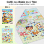 JELLY BEAN GENIUS Mail Carrier and Bus Driver Mini Poster for Kids – Laminated Double-Sided Community Helpers Career Chart