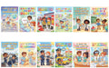 JELLY BEAN GENIUS Community Helpers Posters Bundle for Kids – 6 Pack Laminated Double-Sided Career Wall Art | Firefighter