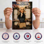 JELLY BEAN GENIUS James Madison Poster (8.5x11 Laminated) – American Presidents Educational Series | 4th U.S. President Biography Chart | Classroom & Homeschool Learning Charts