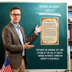 JELLY BEAN GENIUS Bill of Rights Original Document Poster - Historic Text Replica - Laminated 11x17 - Founding Documents