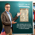 JELLY BEAN GENIUS US Constitution Summary Poster - Key Articles & Amendments Explained - Laminated 11x17 - Educational