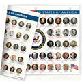 U.S. Presidents and U.S. Vice Presidents reference page, double-sided 3-ring binder insert for government and civics study