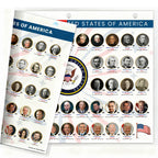 U.S. Presidents and U.S. Vice Presidents reference page, double-sided 3-ring binder insert for government and civics study